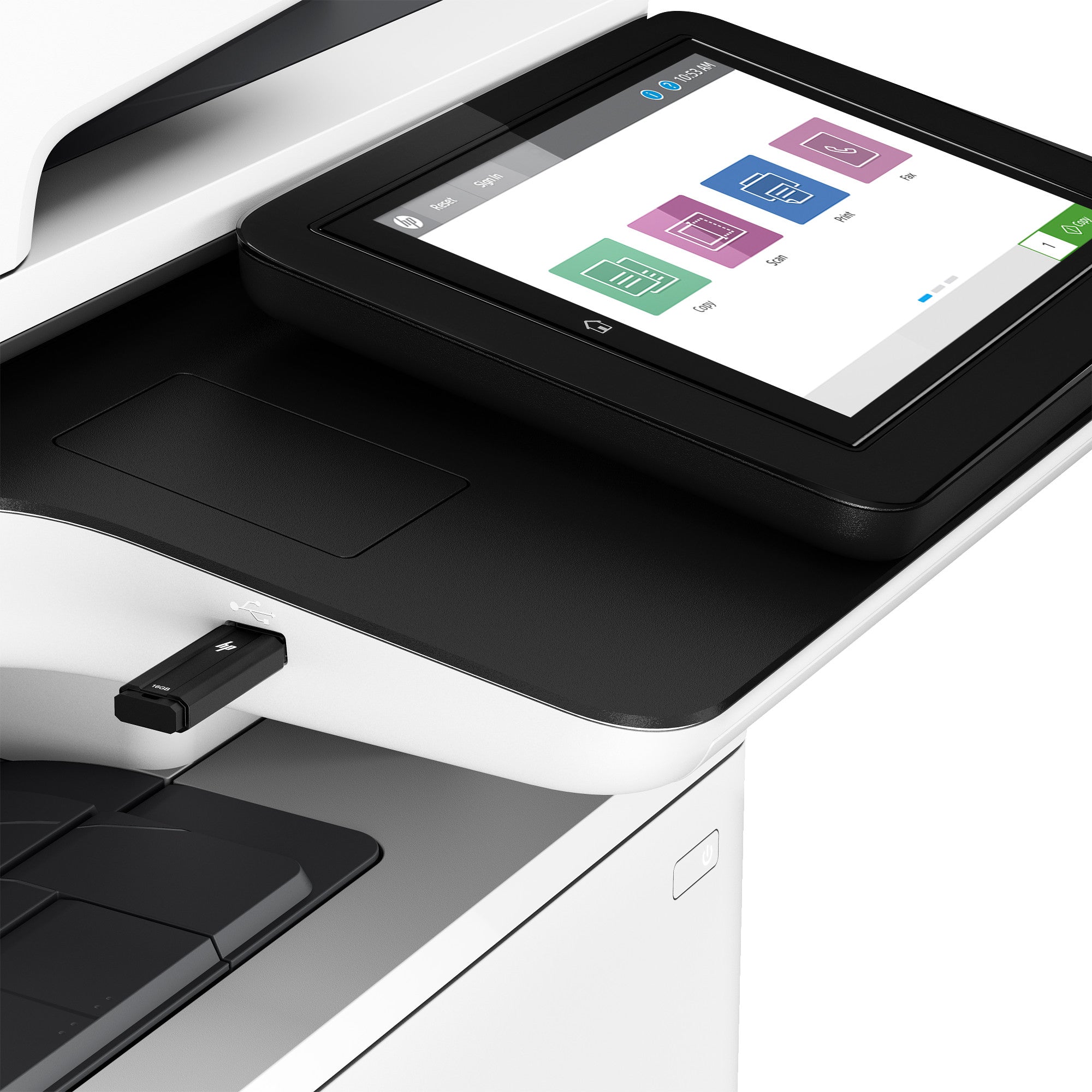 HP LaserJet Enterprise M528dn Wireless Multifunction Schwarzweiß Drucker, Kopierer, Scanner; Duplex