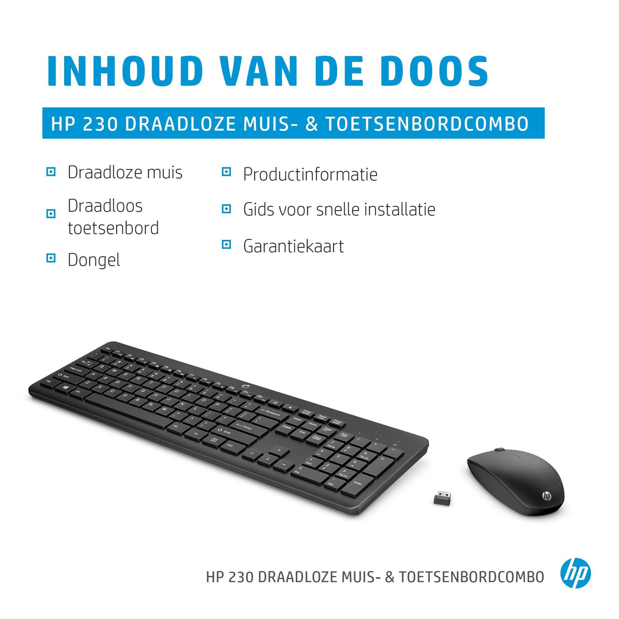 HP 230 Wireless Mouse and Keyboard Combo 18H24AA#ABB