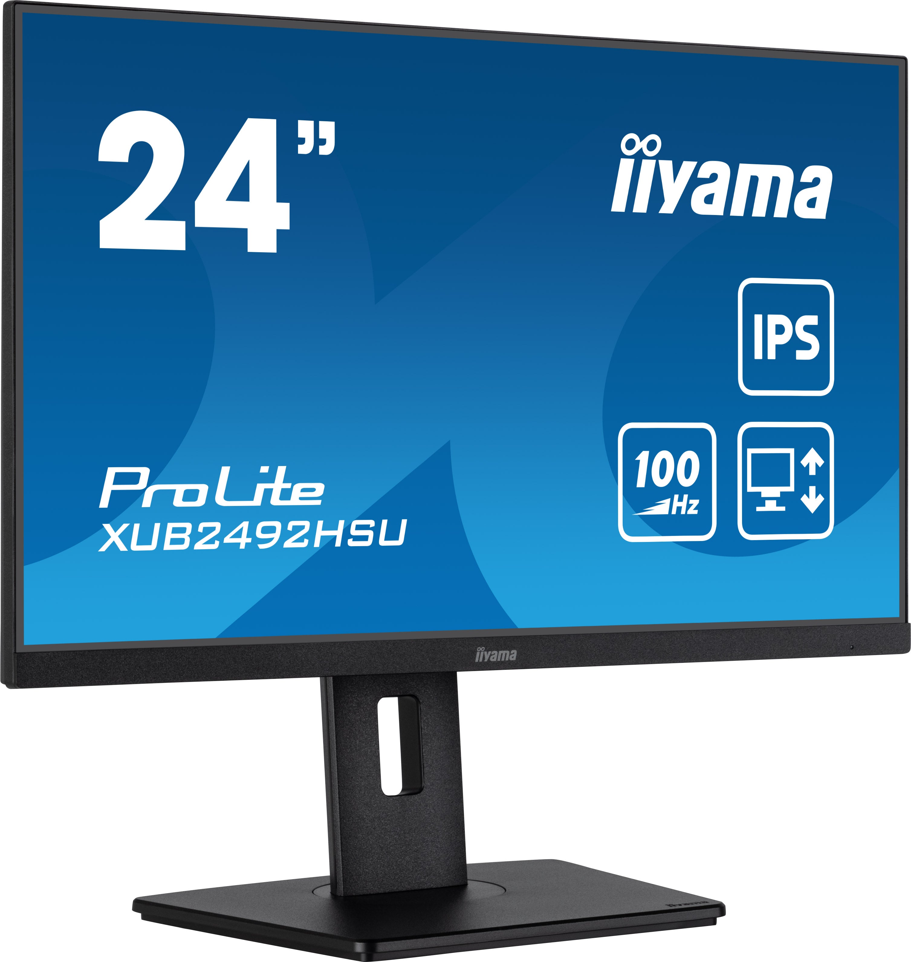23,8", 1920 x 1080 @100Hz, 250 cd/m², 16:9, IPS ,  60,5cm