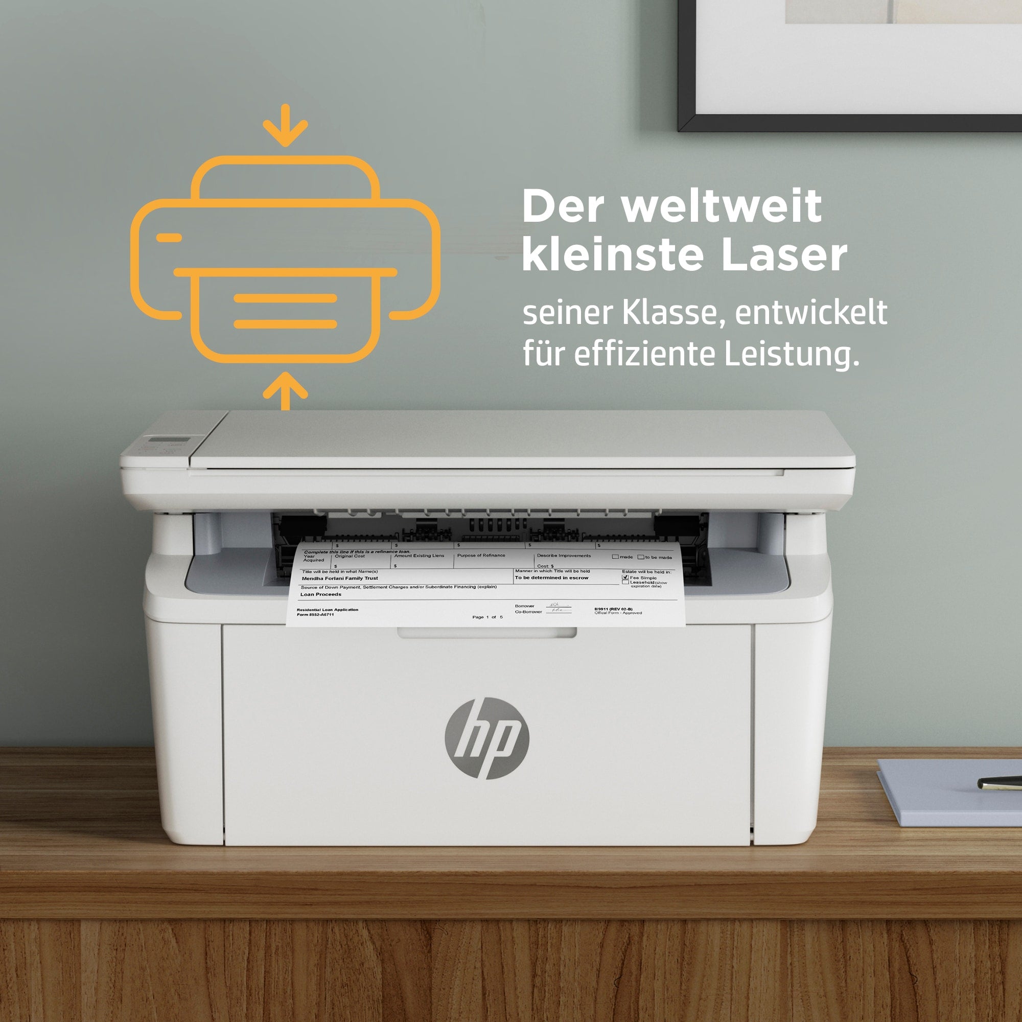 HP LaserJet MFP M140w Drucker, Schwarzweiß, Drucker für Kleine Büros, Drucken, Kopieren, Scannen, Scannen an E-Mail; Scannen an PDF; Kompakte Größe 7MD72F#B19