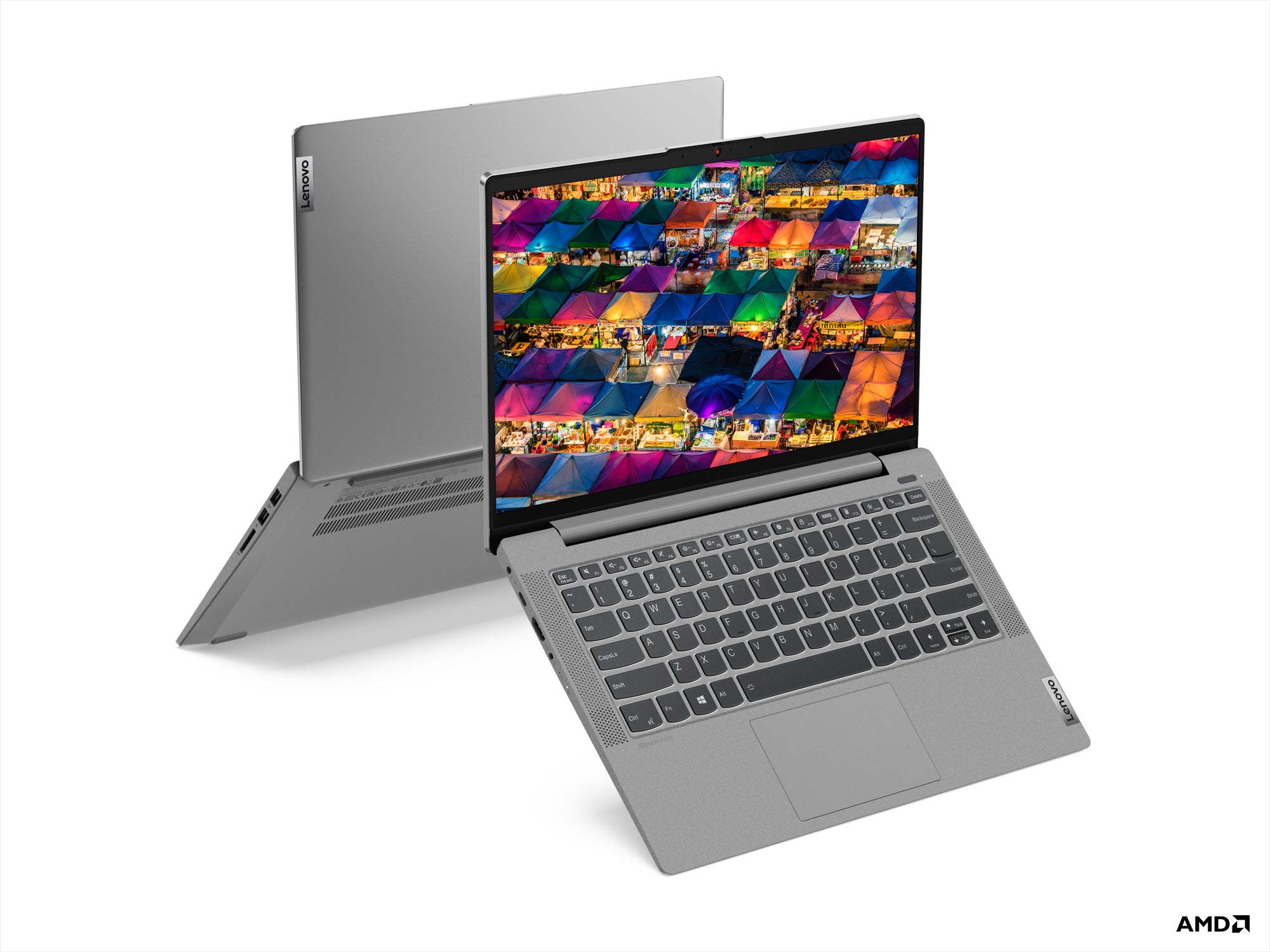 Lenovo IdeaPad 5 14ALC05 AMD Ryzen™ 5 5500U Laptop 35,6 cm (14") Full HD 16 GB DDR4-SDRAM 512 GB SSD Wi-Fi 5 (802.11ac) Windows 10 Home Englisch Grau, Platin