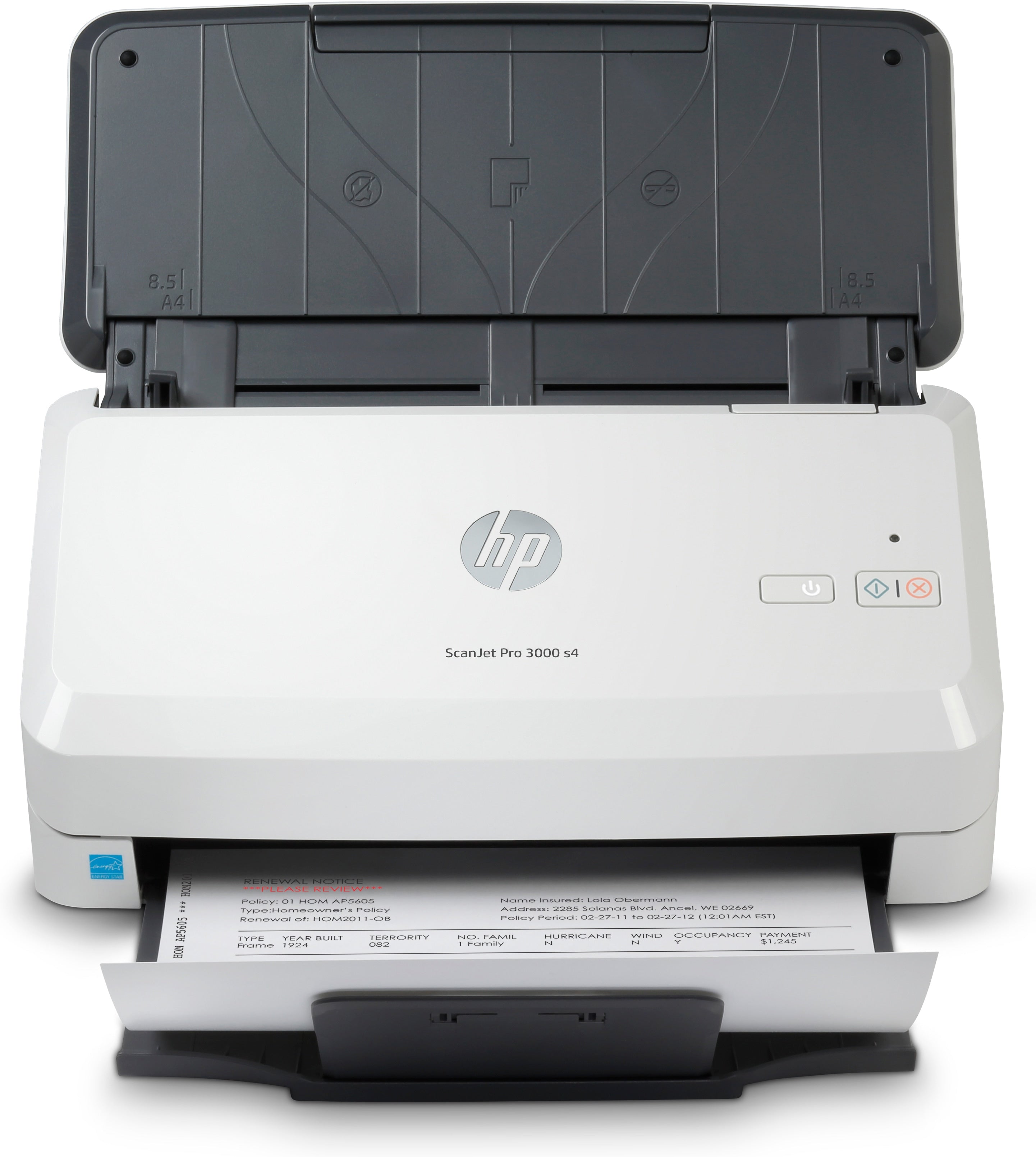 HP Scanjet Pro 3000 s4 Scanner mit Vorlageneinzug 600 x 600 DPI A4 Schwarz, Weiß