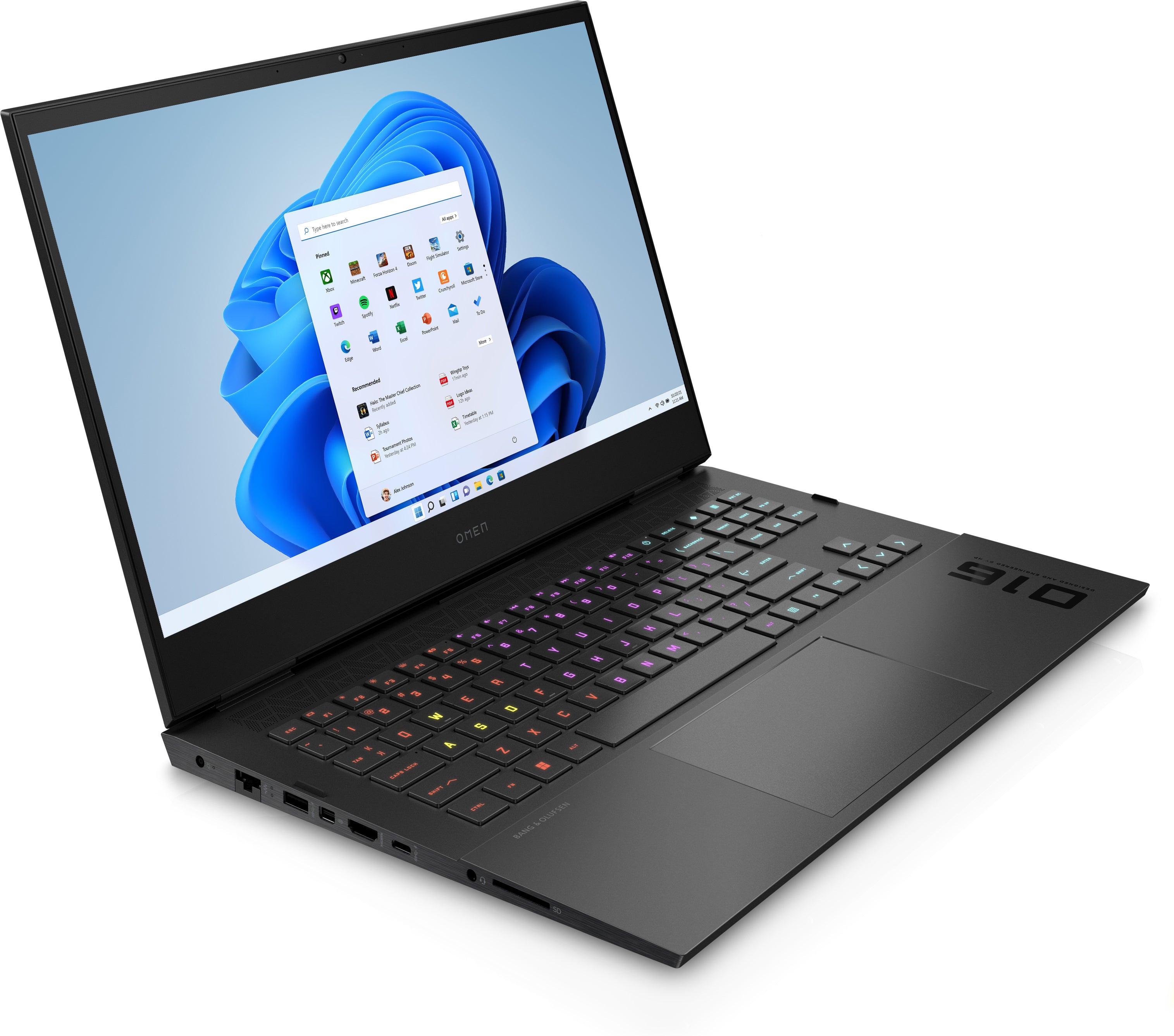 OMEN by HP 16-b0075ng Intel® Core™ i7 i7-11800H Laptop 40,9 cm (16.1") Touchscreen Full HD 16 GB DDR4-SDRAM 512 GB SSD NVIDIA GeForce RTX 3060 Wi-Fi 6 (802.11ax) Windows 11 Home Schwarz 4N8U4EA#ABD