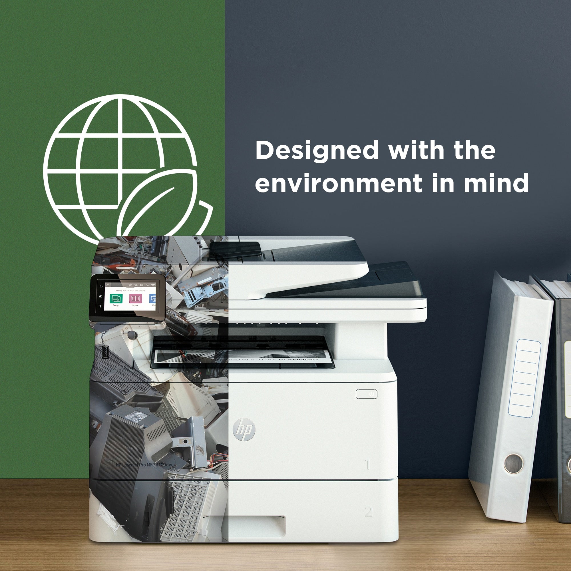 HP LaserJet Pro 4002dw Drucker, Schwarzweiß, Drucker für Kleine und mittlere Unternehmen, Drucken, Beidseitiger Druck; schnelle Ausgabe der ersten Seite; kompakte Größe; Energieeffizienz; hohe Sicherheit; Dual-Band Wi-Fi