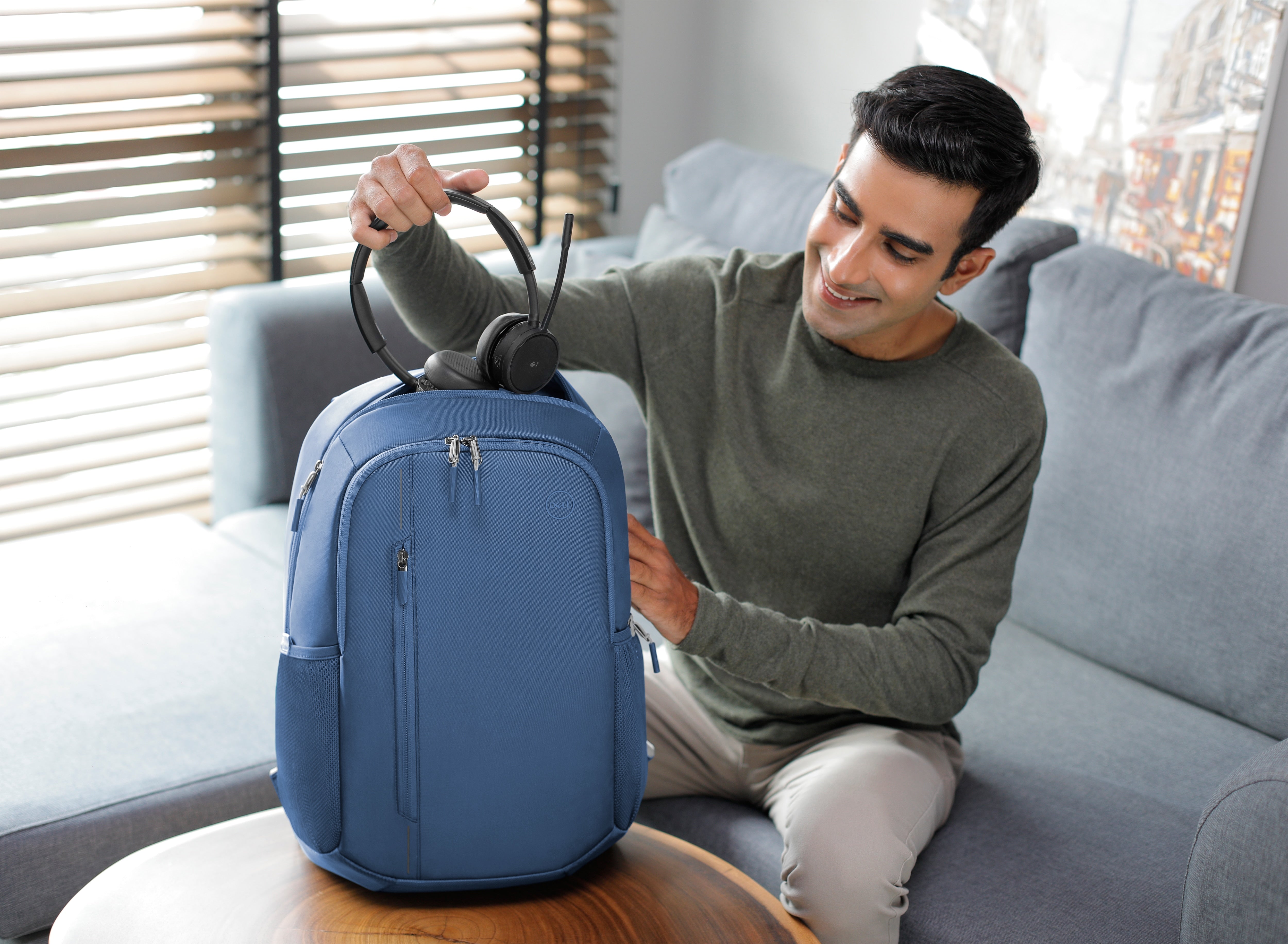 15 Zoll Ecoloop Urban Laptop-Rucksack - Blau