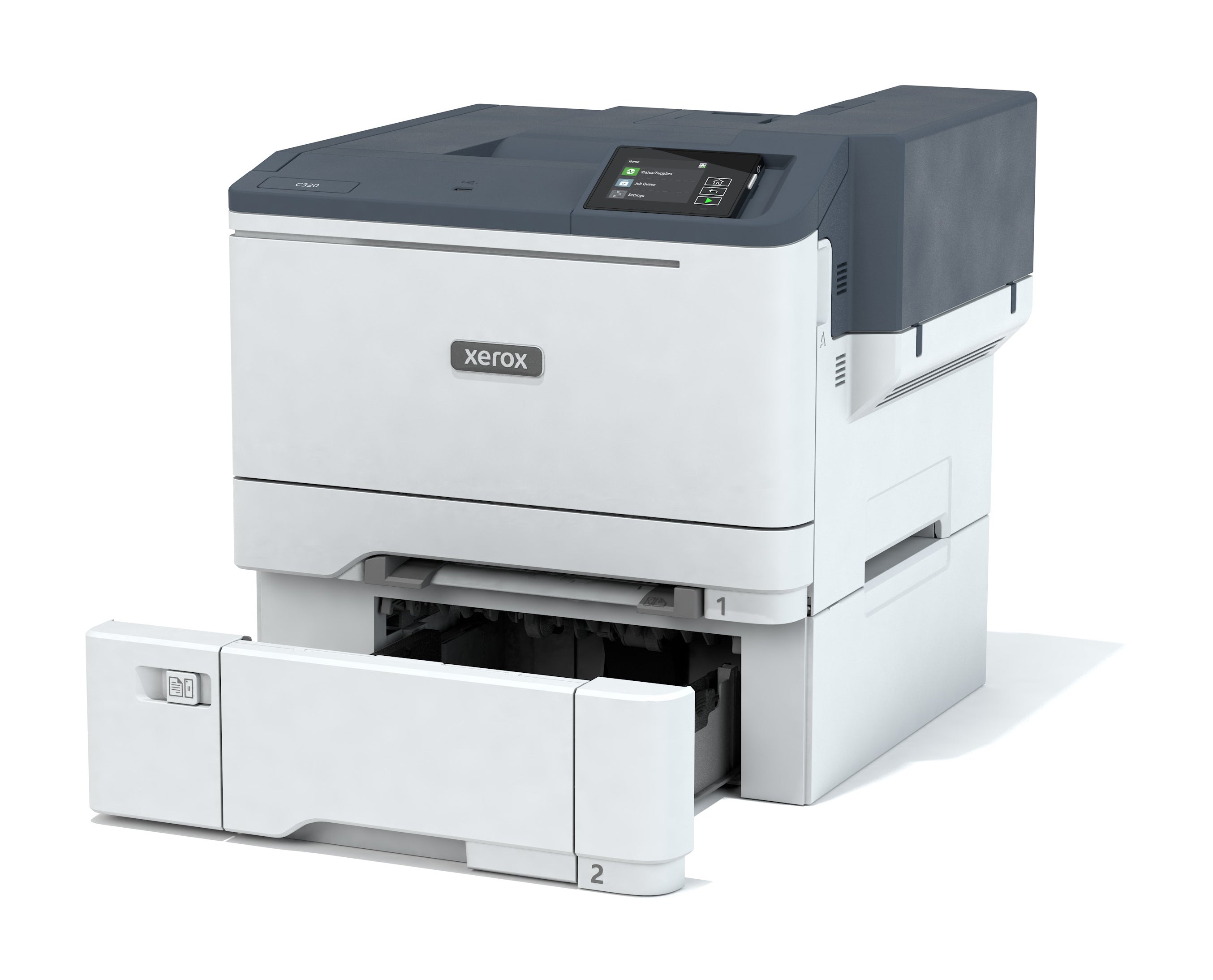 Xerox C320 A4 33 ppm kabelloser Duplexdrucker PS3 PCL5e6/6 2 Fächer insgesamt 251 Blatt