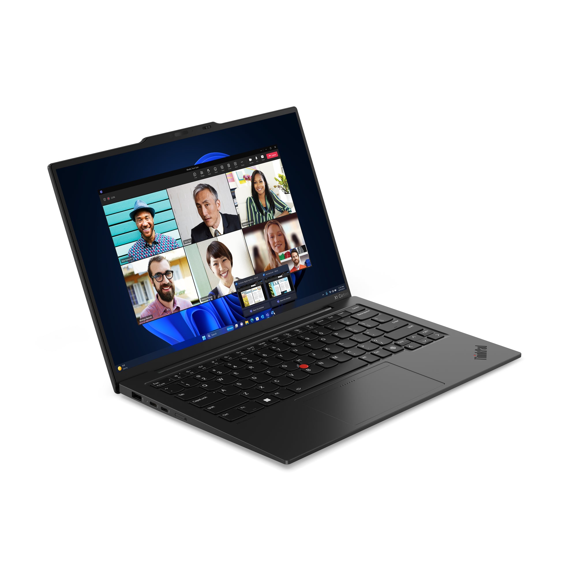 Lenovo ThinkPad X1 Carbon Gen 12 Intel Core Ultra 7 155U Laptop 35,6 cm (14") WUXGA 32 GB LPDDR5x-SDRAM 1 TB SSD Wi-Fi 6E (802.11ax) Windows 11 Pro Englisch Schwarz