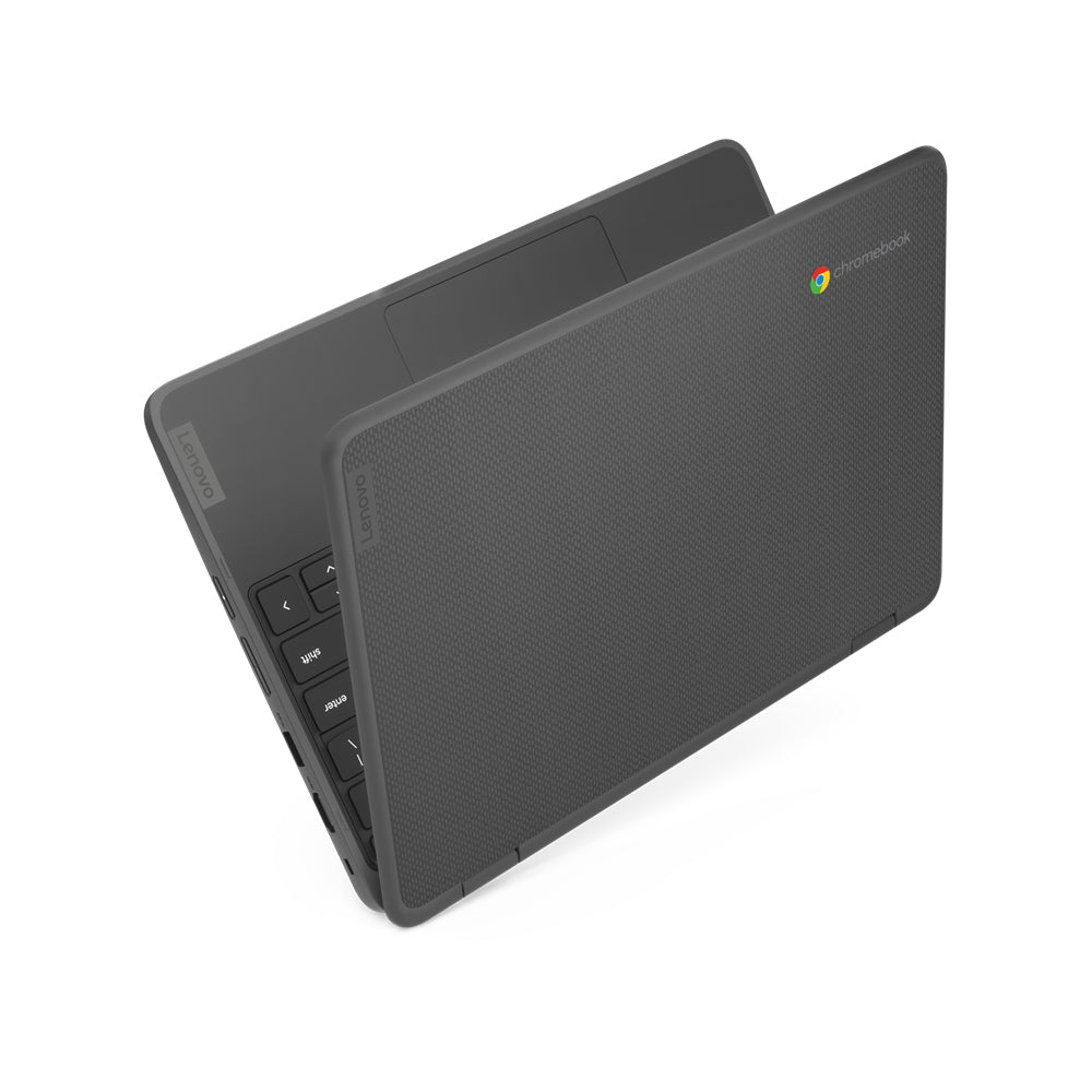 Lenovo 300e Yoga Chromebook Gen 4 MediaTek Kompanio 520 29,5 cm (11.6") Touchscreen HD 4 GB LPDDR4x-SDRAM 32 GB eMMC Wi-Fi 6 (802.11ax) ChromeOS Spanisch Grau