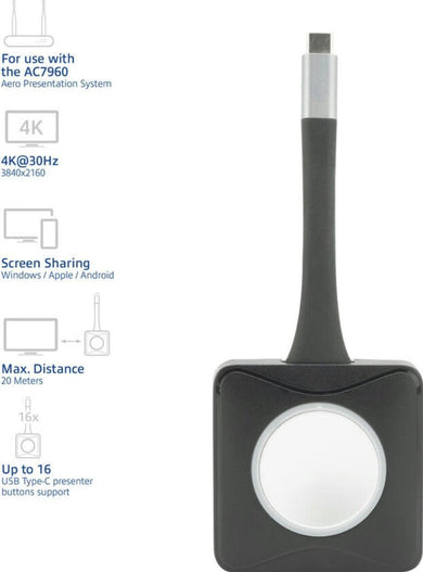 Aero 4K-presentatorknop AC7961 - Compridis