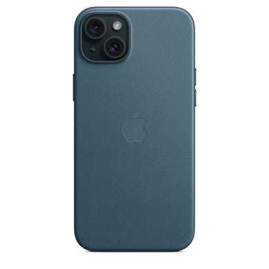 Apple FineWoven Hülle mit MagSafe für iPhone 15 Plus Pacific Blue