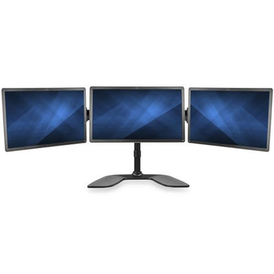 StarTech.com Dreifach-Monitorständer - Gelenkig - Für Bildschirme 13" bis 27" (8kg) Verstellbarer VESA-Monitorständer für Drei Monitore - Stahl - Schwarz ARMBARTRIO2