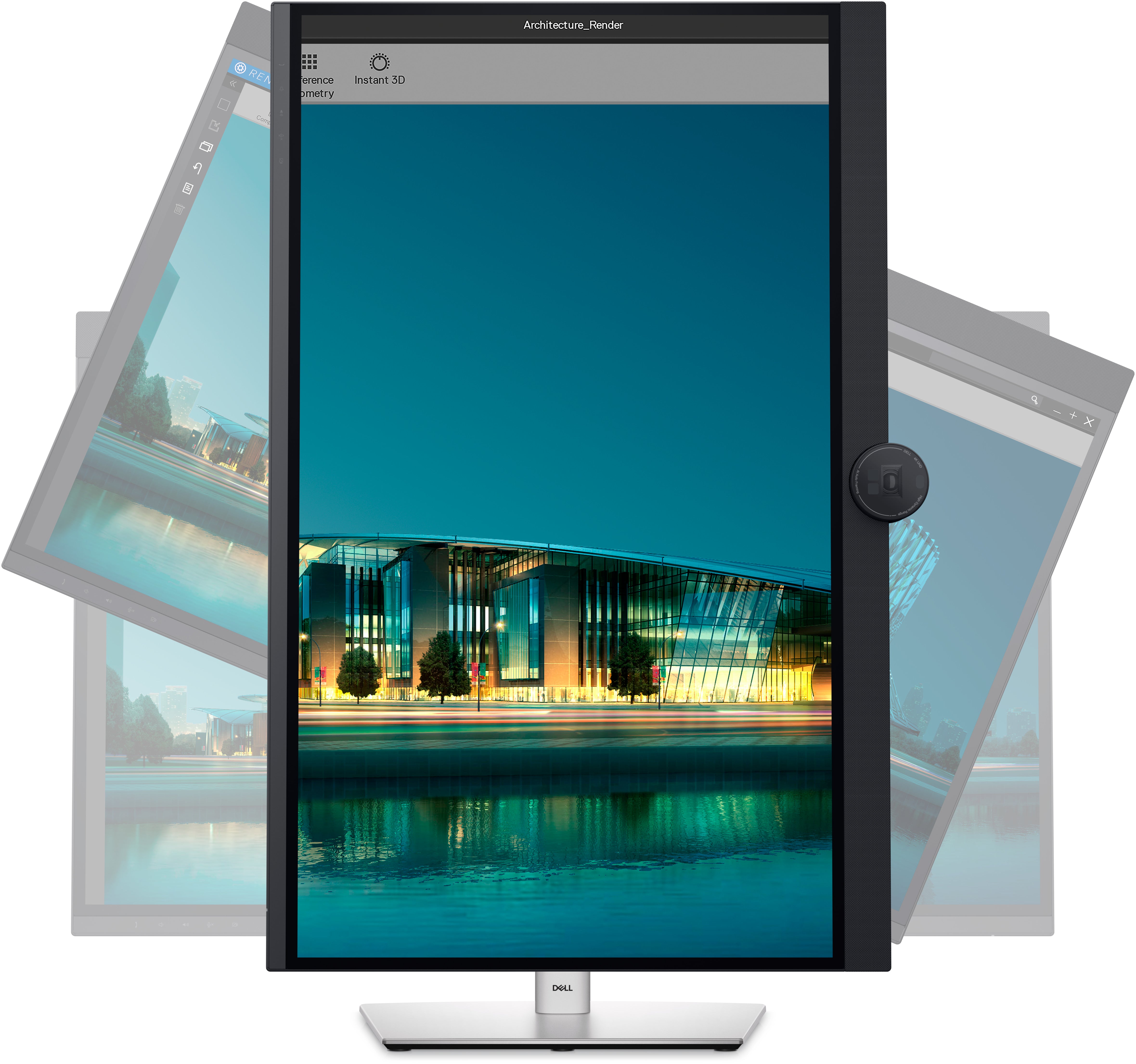 DELL UltraSharp U3224KBA LED display 80 cm (31.5") 6144 x 3456 Pixel 6K Ultra HD LCD Schwarz, Silber