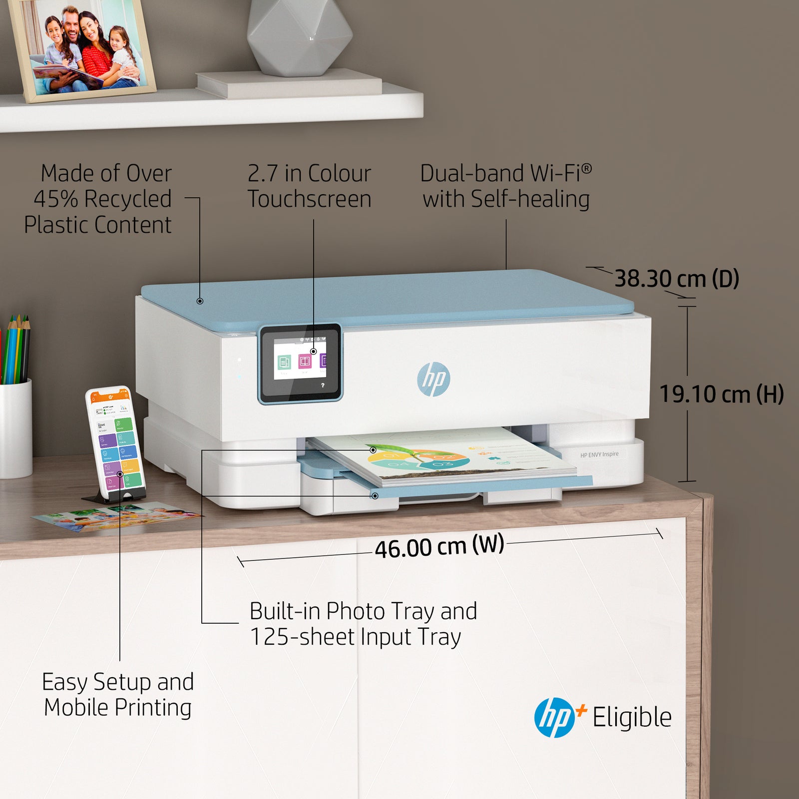 HP ENVY Inspire 7221e All-in-One Drucker - Drahtlos, Duplex