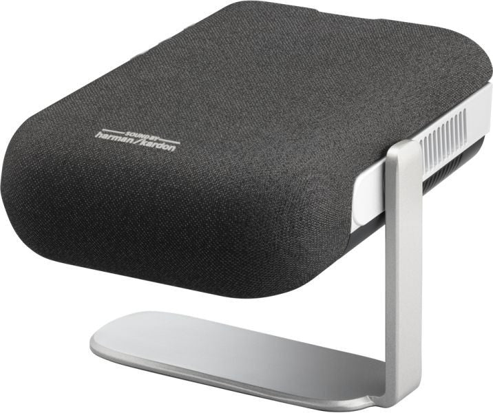 LED-Projektor WVGA (854x480) 360 LED-Lumen, 2x3W Harman Kardon Cube, inkl. WiFi/Bluetooth (SMART) + Audio BT-Ausgang. HDMI, USB-C