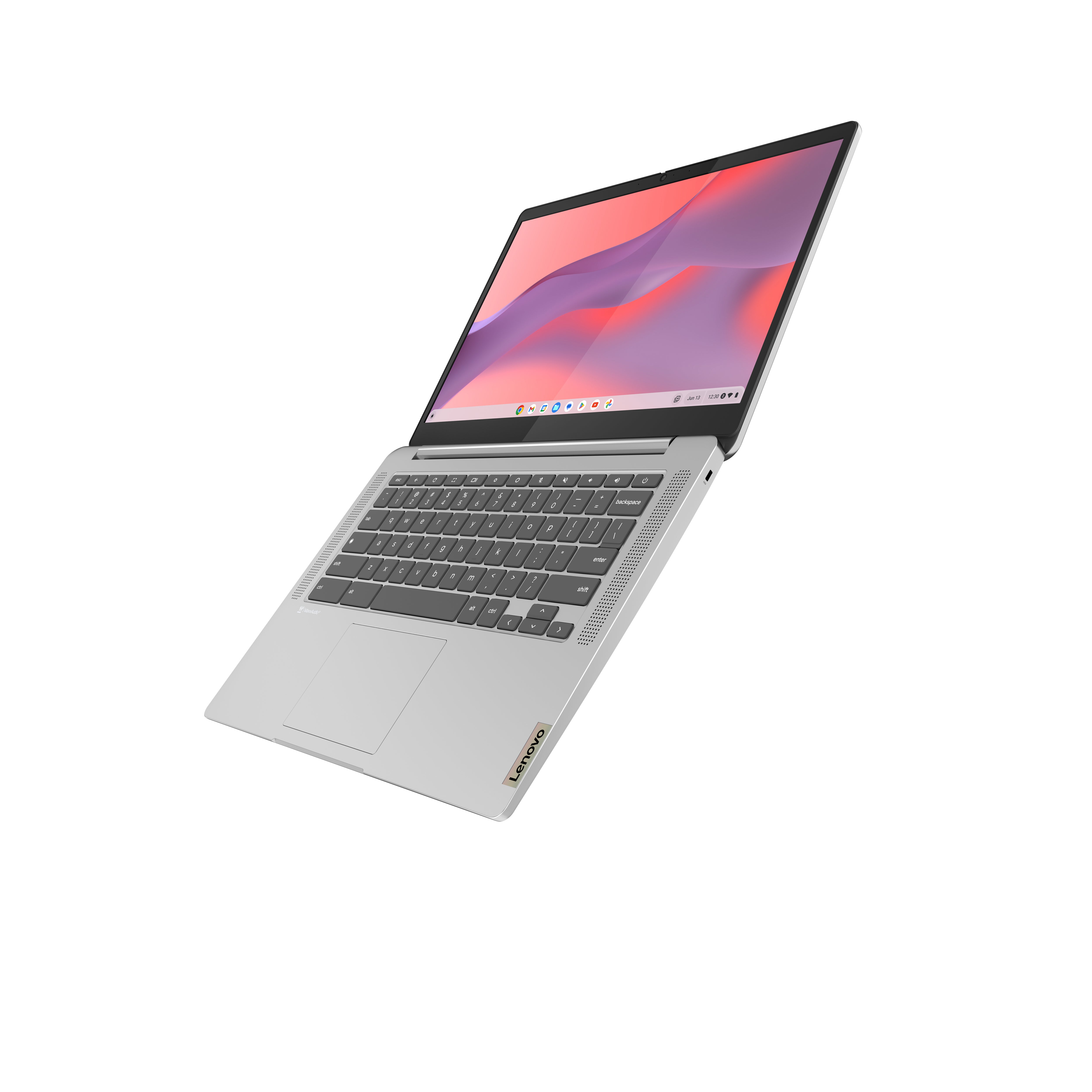 Lenovo IdeaPad Slim 3 Chrome 14M868 MediaTek Kompanio 520 Chromebook 35,6 cm (14") Touchscreen Full HD 8 GB LPDDR4x-SDRAM 128 GB eMMC Wi-Fi 6 (802.11ax) ChromeOS Französisch Grau