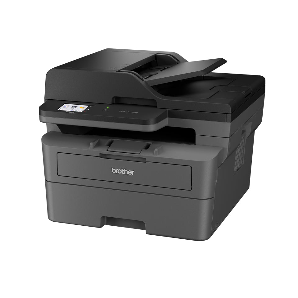 Kompakter A4 Schwarzweiß-Laserdrucker All-in-One mit Duplexdruck und drahtloser Netzwerkverbindung zum schnellen und sicheren Drucken von Dokumenten mit bis zu 34 Seiten pro Minute.