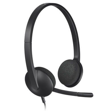 Logitech 981-000475 Kopfhörer & Headset Kabelgebunden Kopfband Büro/Callcenter USB Typ-A Schwarz 981-000475