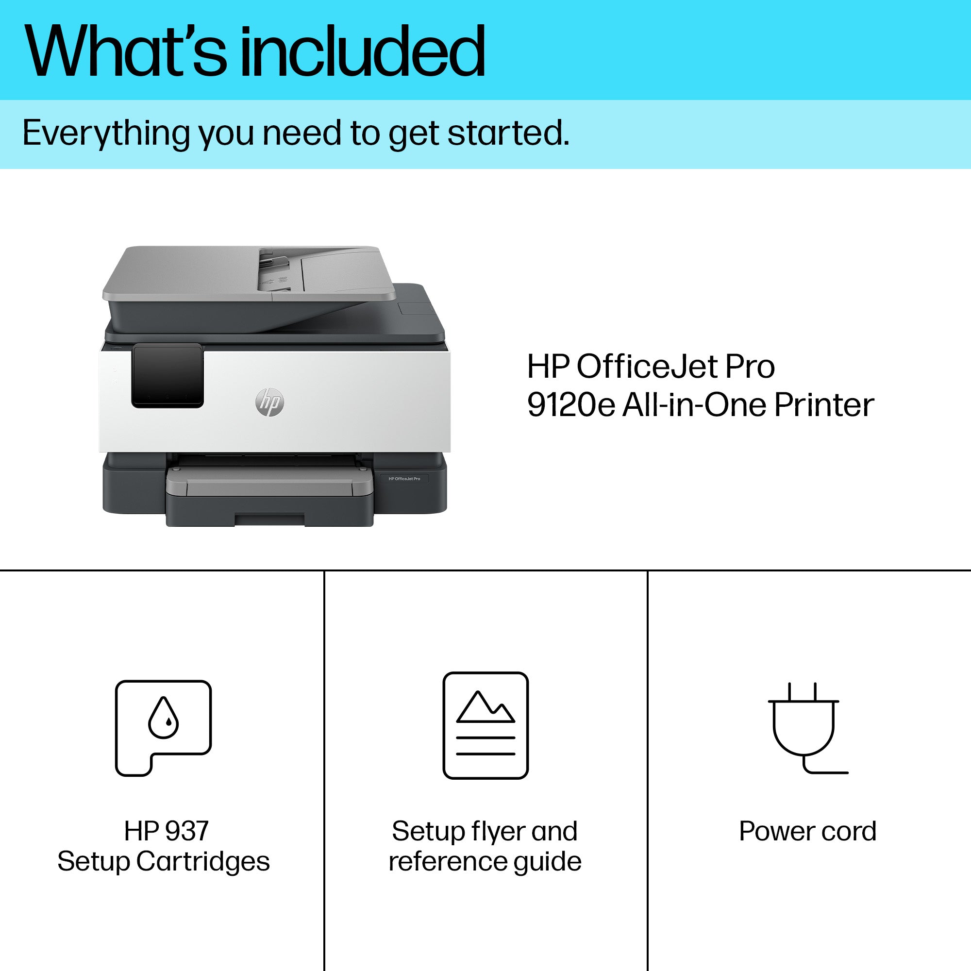 HP OfficeJet Pro 9120E Wireless All-in-One Farbe Drucker, Instant Ink; Beidseitiger Druck 403X8B#629