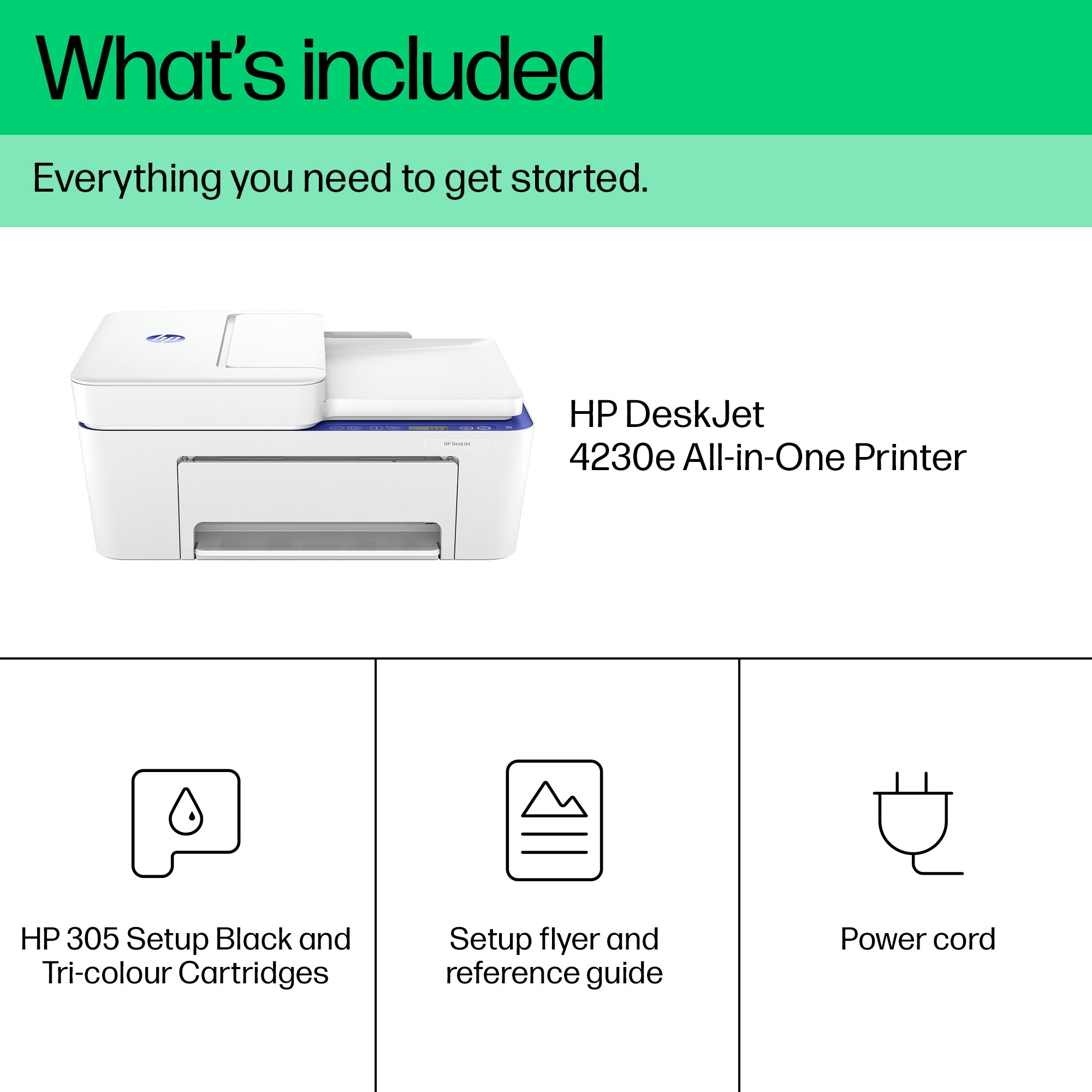 HP DeskJet 4230e Wireless All-in-One Farbe Drucker, Instant Ink; Kopierer, Scanner