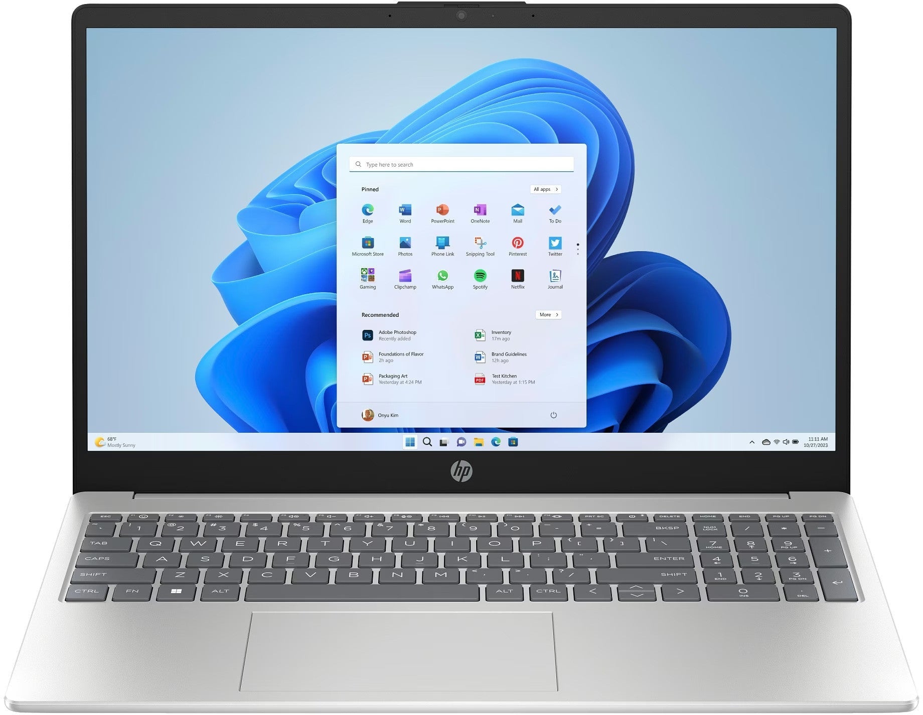 HP 15-fc0528nd 15.6" Ryzen 5 7520U 16GB 512GB QWERTY NL BM1V7EAABH - Compridis