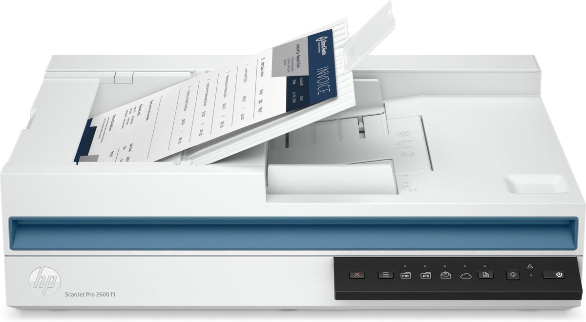 HP ScanJet Pro 2600 f1 20G05A Flatbed+ADF Scanner 1200 dpi Wit – Snel & Dubbelzijdig - Compridis