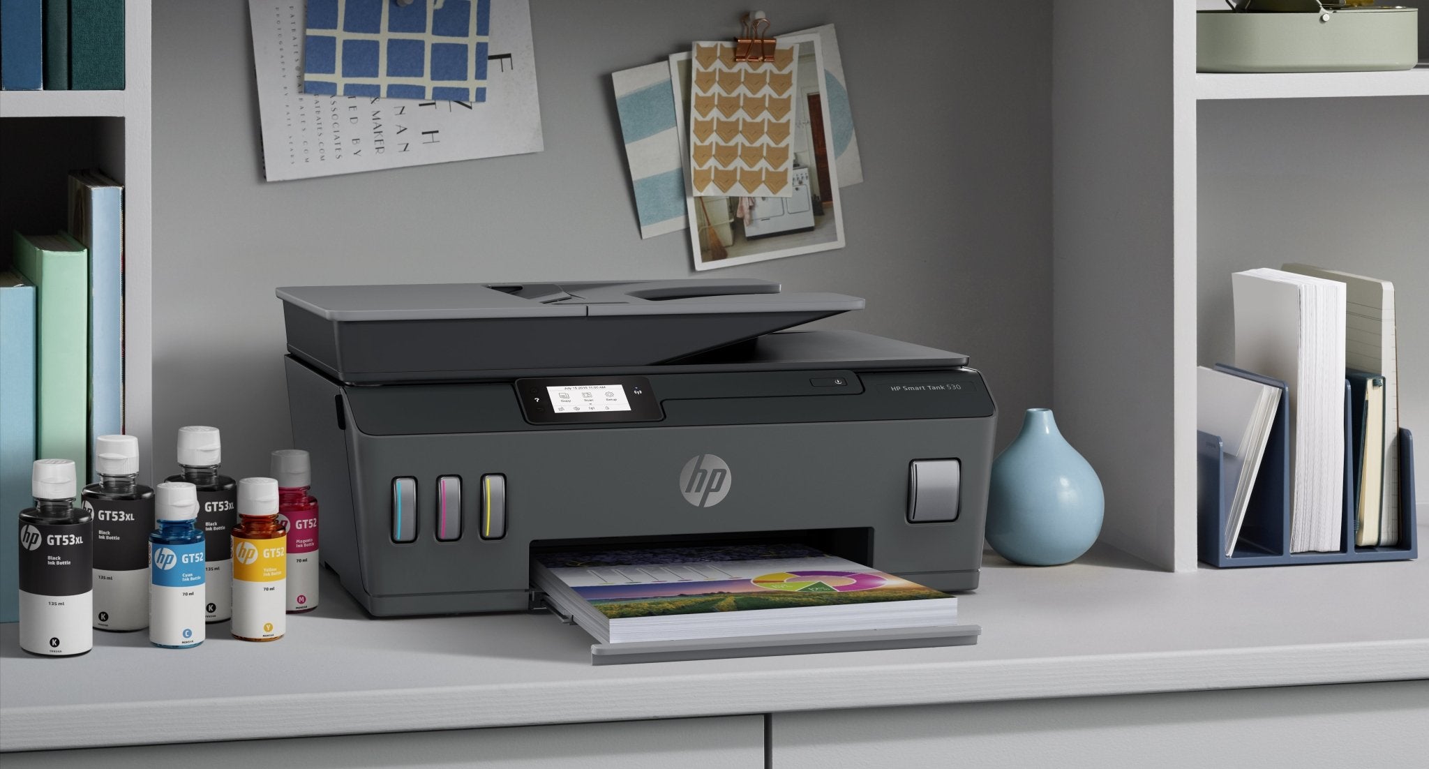 HP Smart Tank 530 Wireless All - in - One Thermische inkjet A4 4800 x 1200 DPI 11 ppm Wifi 4SB24ABEW - Compridis