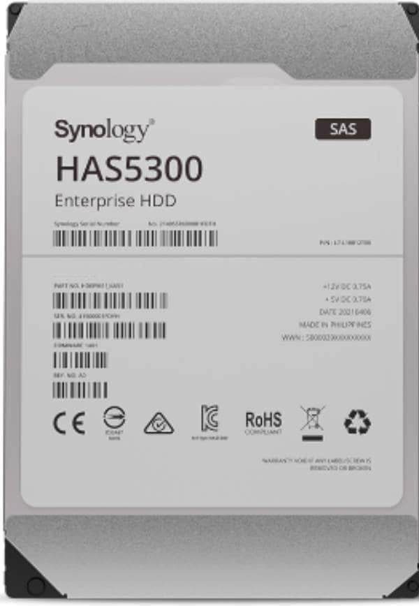 Synology HAS5300-16T Interne Festplatte 16 TB 7200 RPM 512 MB 3.5" SAS