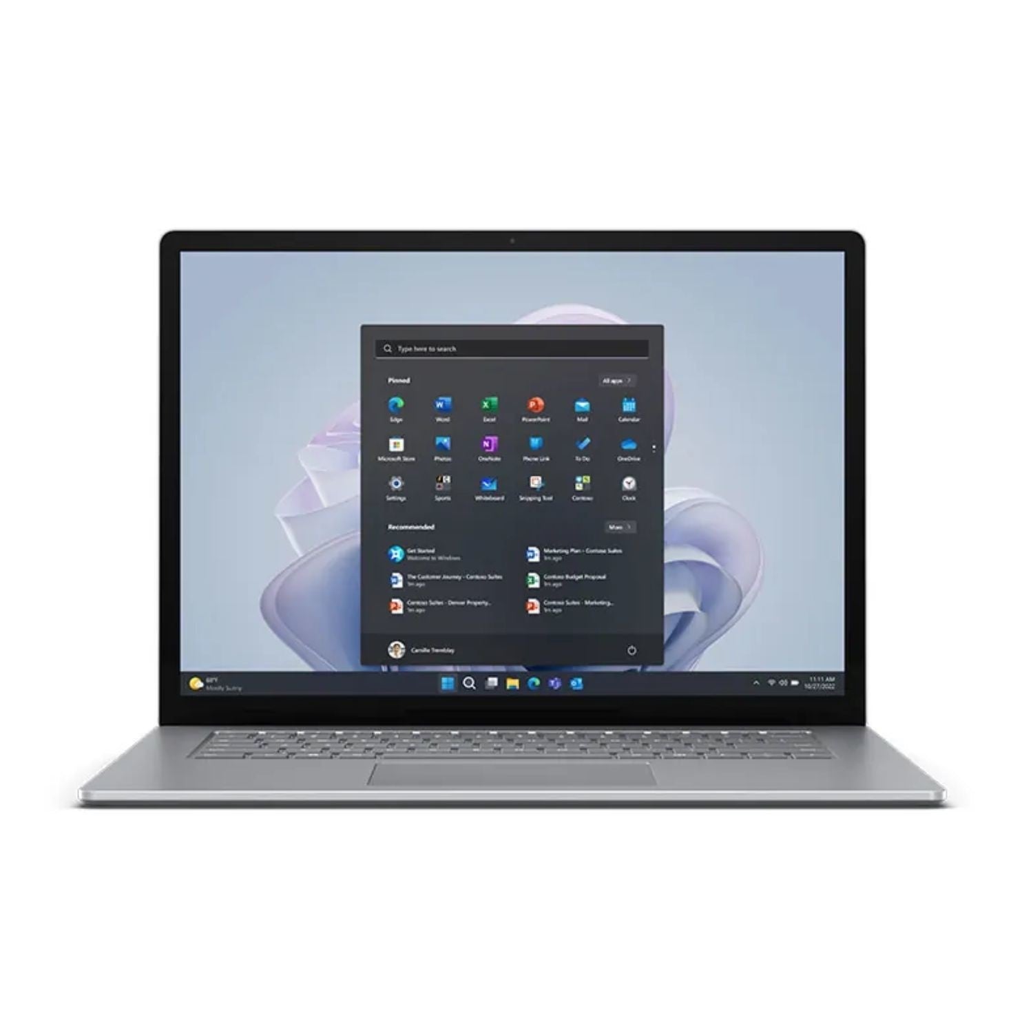 Microsoft Surface Laptop 5 Intel® Core™ i7 i7-1265U 34,3 cm (13.5") Touchscreen 16 GB LPDDR5x-SDRAM 256 GB SSD Wi-Fi 6 (802.11ax) Windows 10 Pro UK Englisch Platin