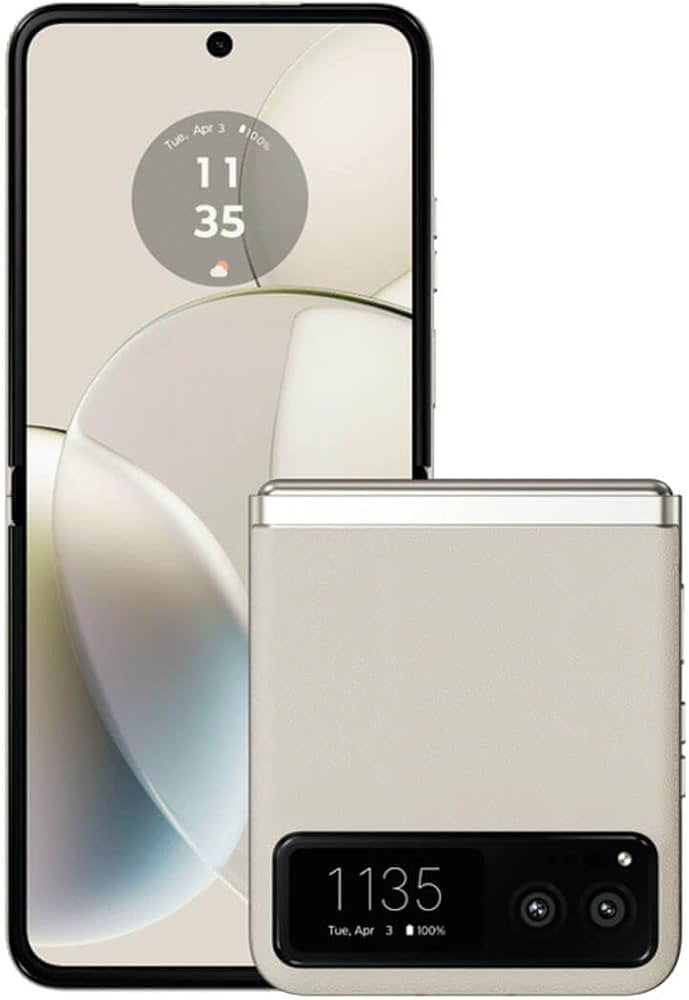 Motorola razr 40 17,5 cm (6,9 Zoll) Dual-SIM Android 13 5G USB Typ-C 8 GB 256 GB 4200 mAh Creme