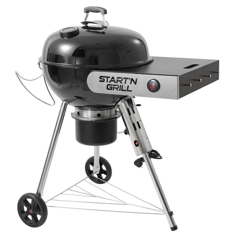 Start N Grill Holzkohlegrill 57 cm mit automatischer Zündung – SNG Evolution SNG22EVO230BK - Compridis