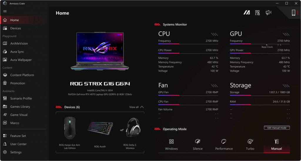 ASUS ROG Zephyrus G16 16" Ryzen AI 7 16GB/1TB/RTX 5060 AZERTY French 90NR0NE2-M001U0