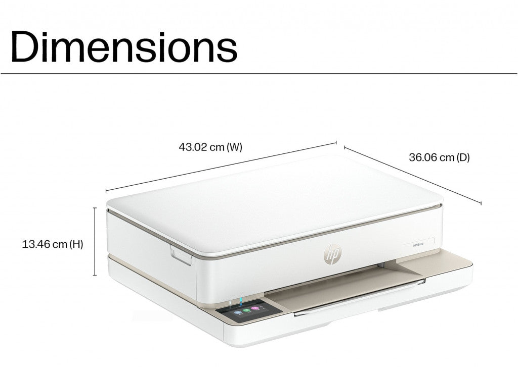 HP ENVY 6122e Wireless All-in-One Farbe Drucker, Instant Ink; Fotodruck