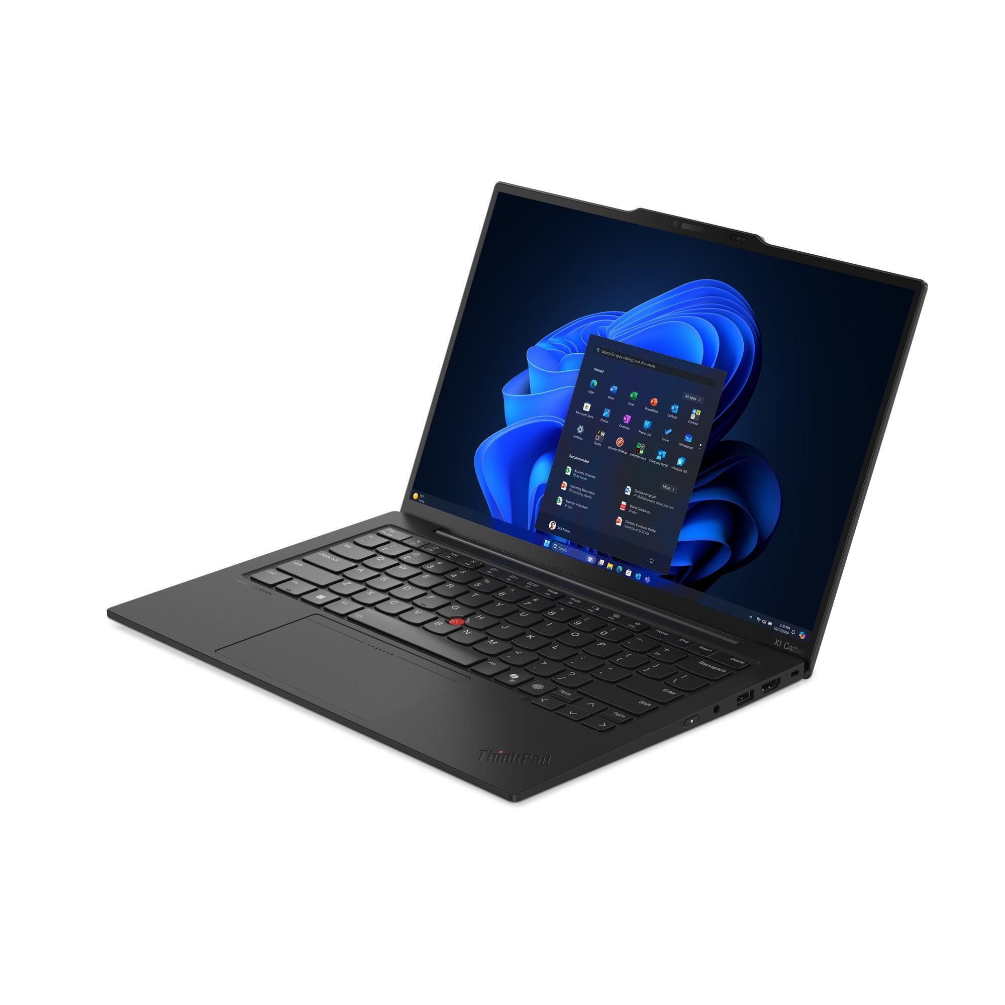 Lenovo ThinkPad X1 Carbon Gen 13 Aura Edition Copilot+ PC Intel Core Ultra 7 258V Laptop 35,6 cm (14") 2.8K 32 GB LPDDR5x-SDRAM 1 TB SSD Wi-Fi 7 (802.11be) Windows 11 Pro Deutsch Schwarz 21NS004UGE