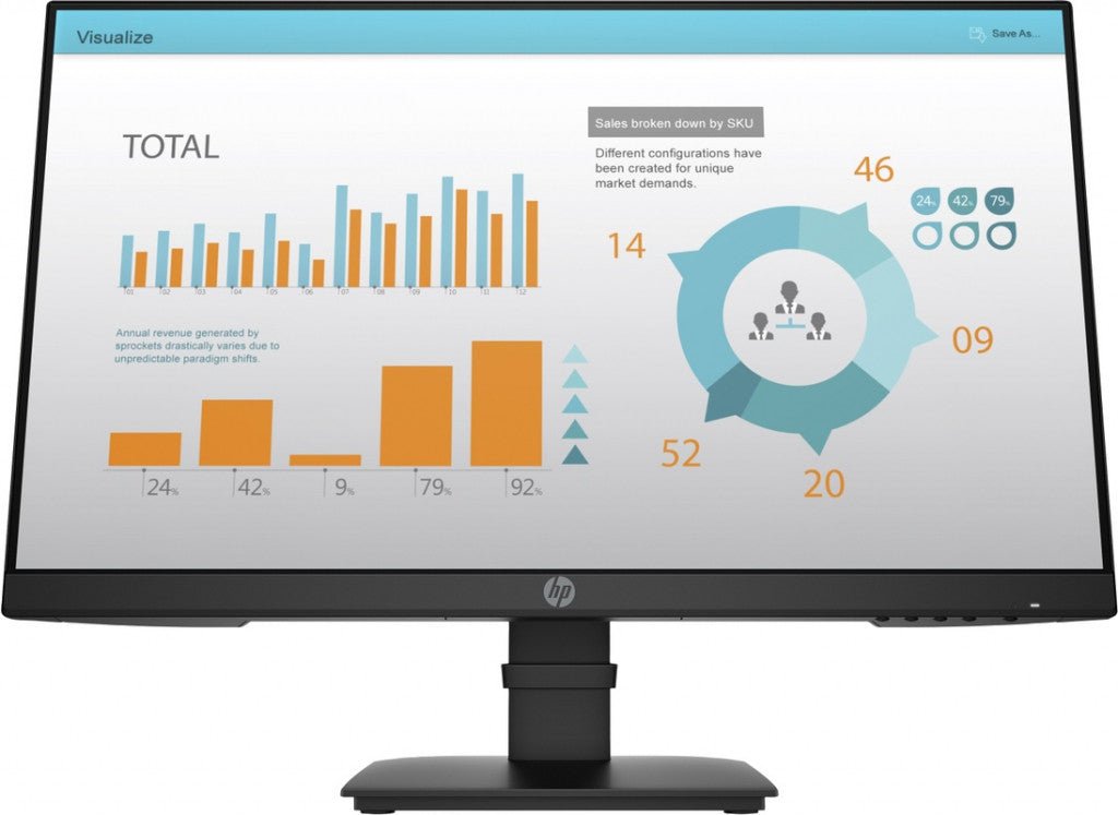 HP P-Serie P24 G4 Computermonitor 60,5 cm (23,8") 1920 x 1080 Pixel Full HD 1A7E5AAABB - Compridis