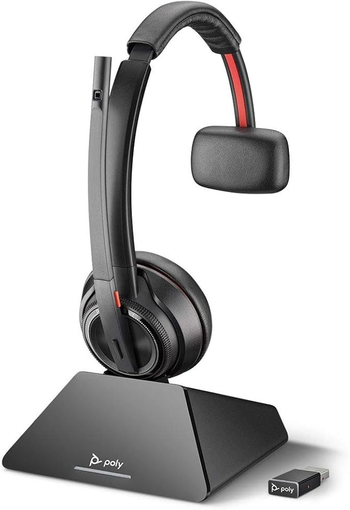Poly Savi 8210 UC DECT 1880-1900 MHz USB-A-Headset, zertifiziert für Microsoft Teams