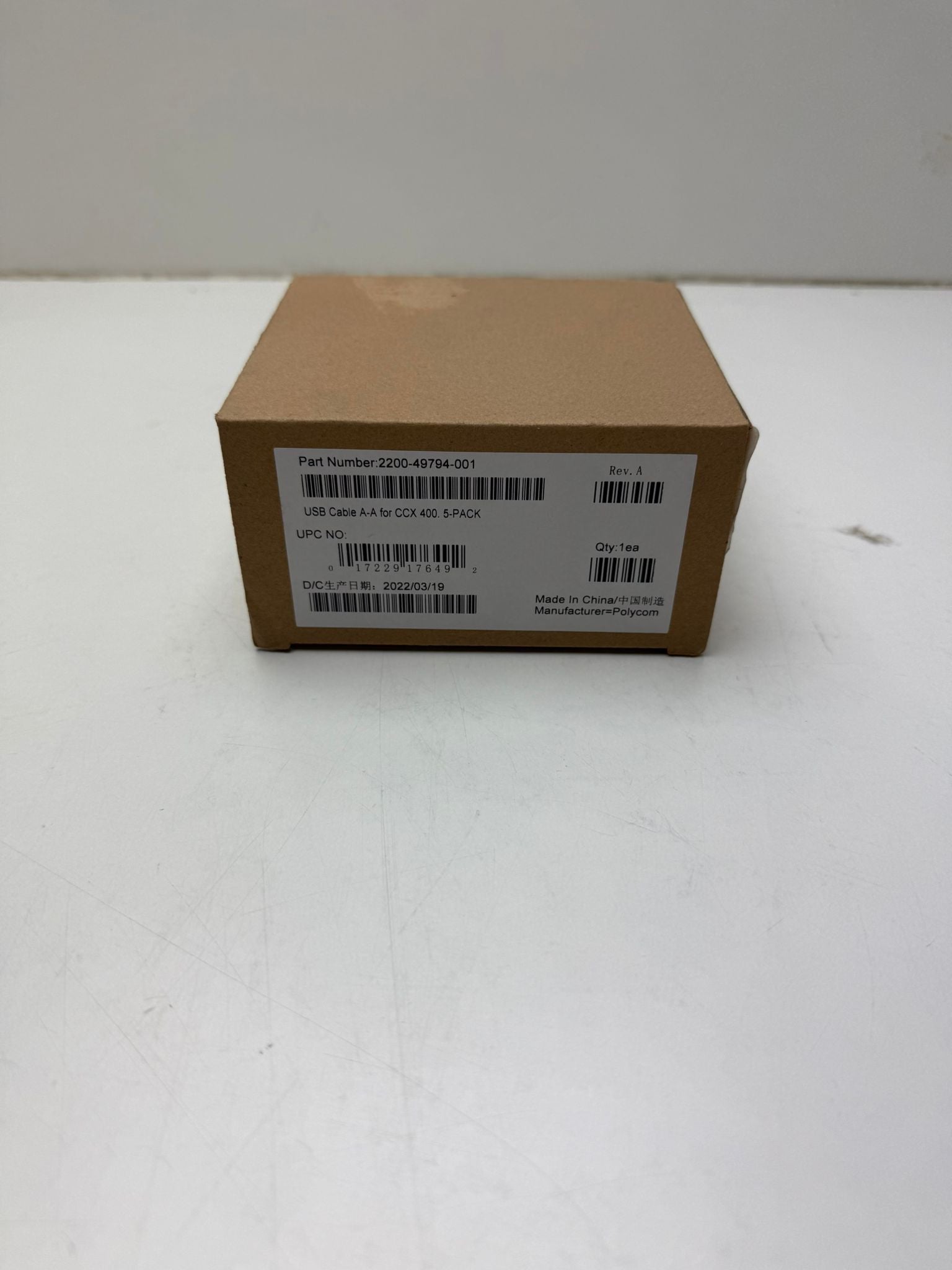HP Poly CCX 400 USB - A zu USB - A Kabel (5 Stück) 2200 - 49794 - 001 - Compridis