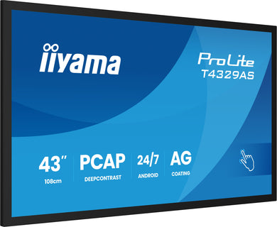 IIYAMA ProLite T4329AS-B1AG 43″ 4K PCAP Touch All-in-One – Schwarz