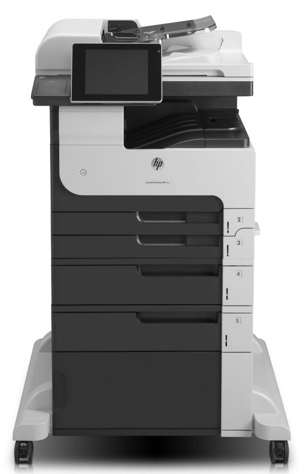HP LaserJet Enterprise M725f Multifunction Schwarzweiß Drucker, Nur Ethernet; Kopierer, Scanner