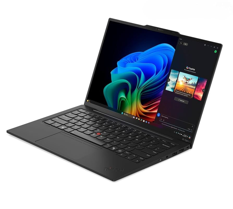 Lenovo ThinkPad X1 Carbon Gen 12 Intel Core Ultra 7 155U Laptop 35,6 cm (14") WUXGA 32 GB LPDDR5x-SDRAM 1 TB SSD Wi-Fi 6E (802.11ax) Windows 11 Pro Englisch Schwarz