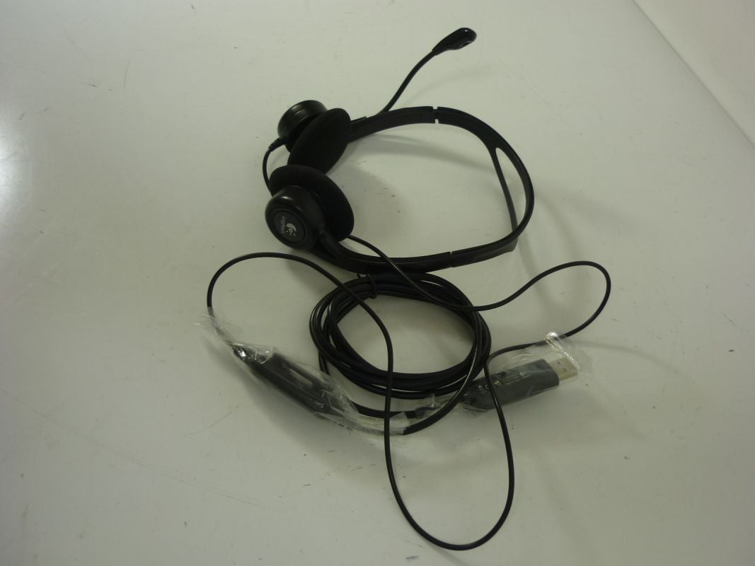 Logitech 981-000100 Kopfhörer/Headset Kabelgebunden Kopfbügel Anrufe/Musik USB Typ-A Schwarz