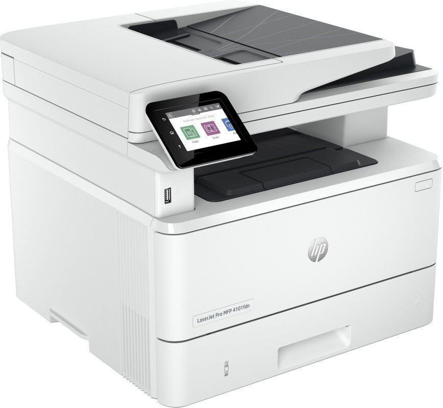 HP LaserJet Pro MFP 4102dw Drucker, Schwarzweiß, Drucker für Kleine und mittlere Unternehmen, Drucken, Kopieren, Scannen, Wireless; Mit Instant Ink kompatibel; Drucken vom Smartphone oder Tablet; Automatischer Vorlageneinzug