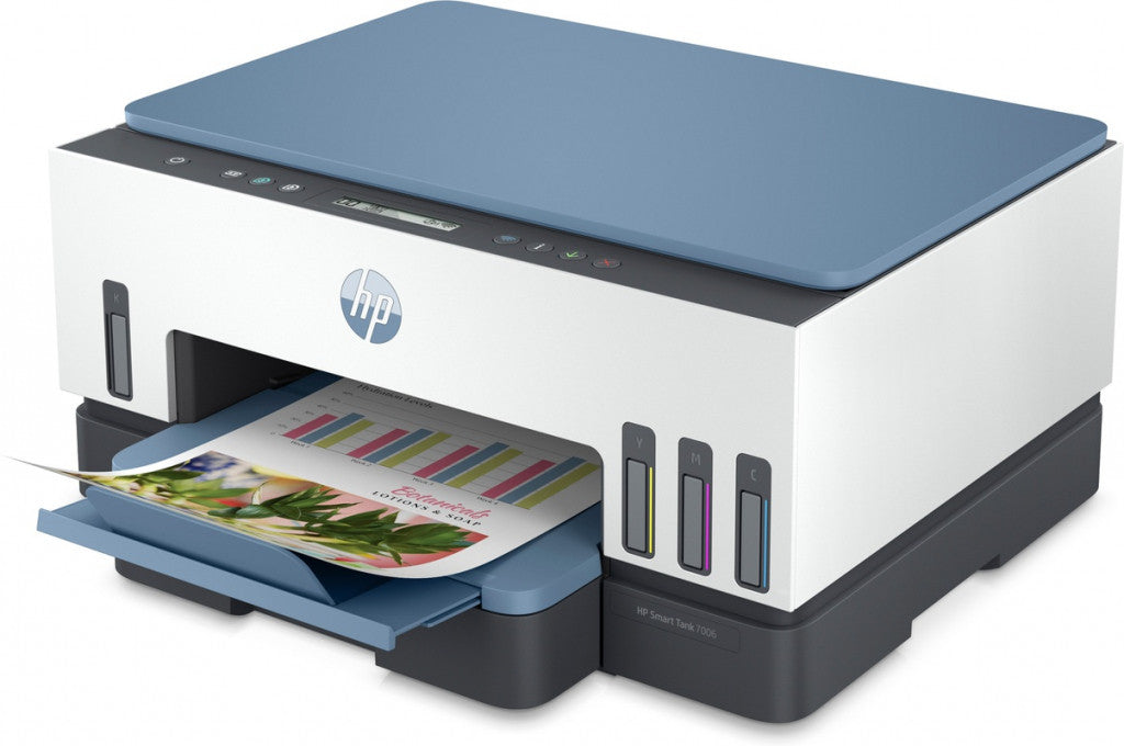 HP Smart Tank 7006 Wireless All-in-One Farbe Drucker, Beidseitiger Druck; Kopierer, Scanner