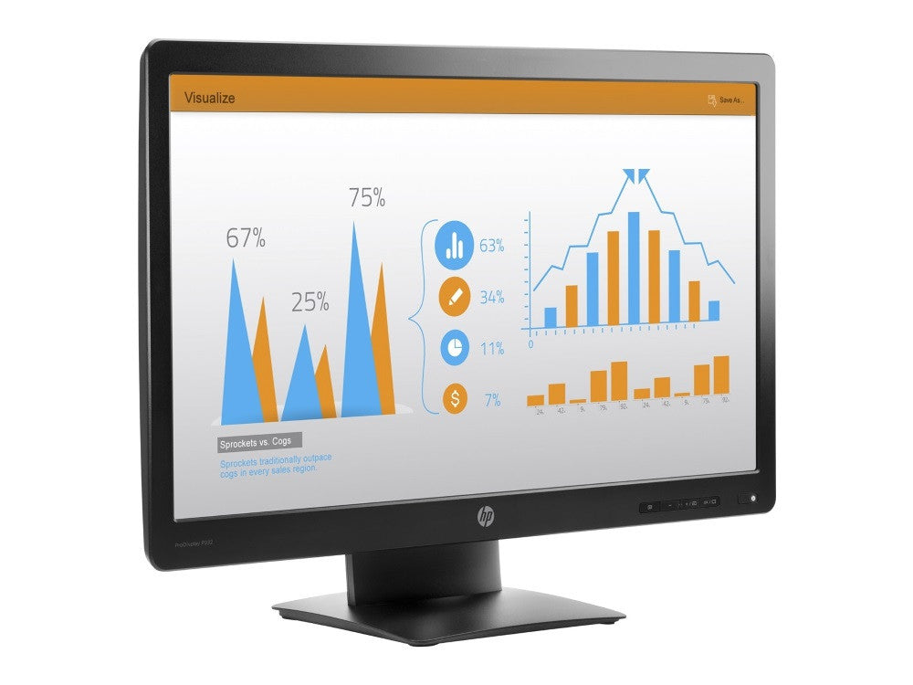 HP ProDisplay Monitor P232 de 23 pulgadas Computerbildschirm 58,4 cm (23") 1920 x 1080 Pixel Full HD LED Schwarz