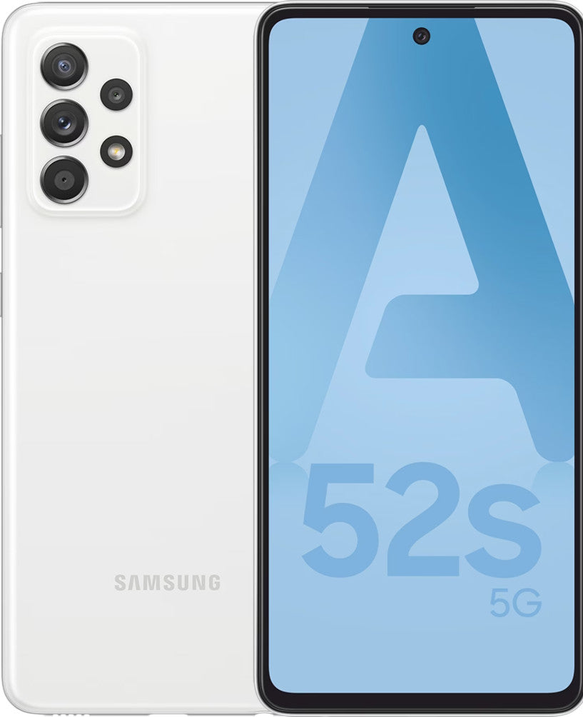 Samsung Galaxy A52s 5G SM-A528BZWDEUE Smartphone 16,5 cm (6.5") Hybride Dual-SIM Android 11 USB Typ-C 6 GB 128 GB 4500 mAh Weiß SM-A528BZWCEUB