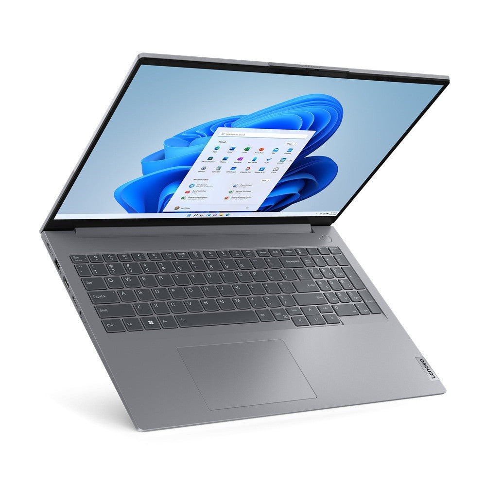 Lenovo ThinkBook 16 G6 ABP AMD Ryzen™ 5 7530U Laptop 40,6 cm (16") WUXGA 16 GB DDR4-SDRAM 256 GB SSD Wi-Fi 6 (802.11ax) Windows 11 Pro Belgisch Grau