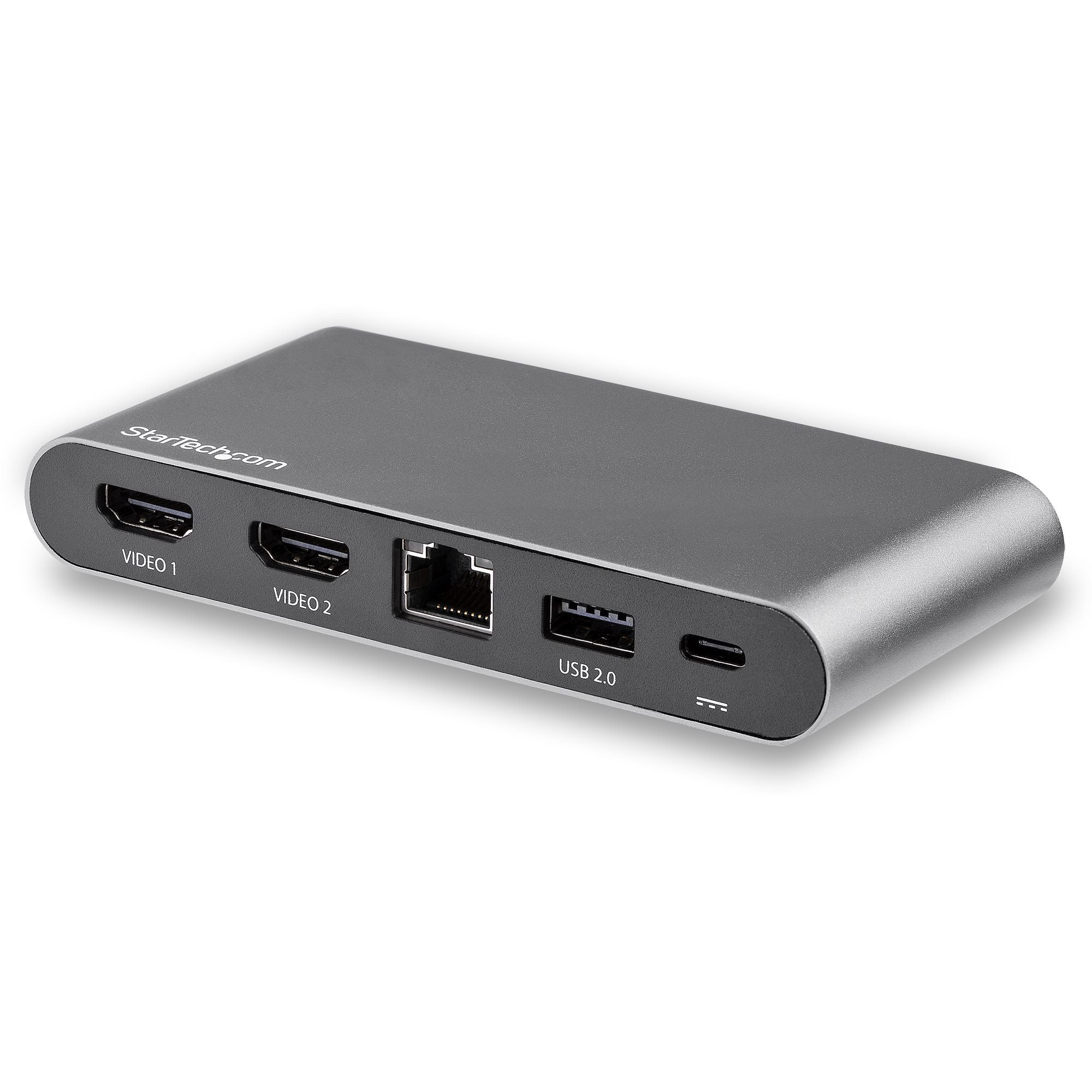 StarTech.com USB-C Dock - 4K Dual Monitor HDMI Display - Mini-Laptop-Dockingstation - 100 W Power Delivery Passthrough - GbE, 2-Port USB-A Hub - USB Type-C Multiport Adapter - 1 m Kabel