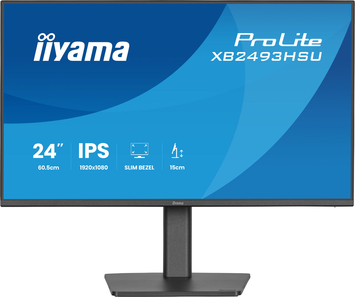 IIYAMA ProLite XB2493HSU-B1 24″ FHD IPS Bildschirm 120Hz Schwarz