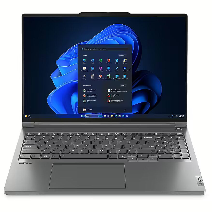 Lenovo ThinkBook 16p G5 IRX Intel® Core™ i7 i7-14650HX Laptop 40,6 cm (16") WQXGA 16 GB DDR5-SDRAM 512 GB SSD NVIDIA GeForce RTX 4060 Wi-Fi 6E (802.11ax) Windows 11 Pro Belgisch Grau
