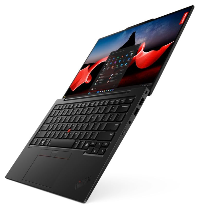 Lenovo ThinkPad X1 Carbon Gen 12 Intel Core Ultra 7 155U Laptop 35,6 cm (14") WUXGA 32 GB LPDDR5x-SDRAM 1 TB SSD Wi-Fi 6E (802.11ax) Windows 11 Pro Englisch Schwarz