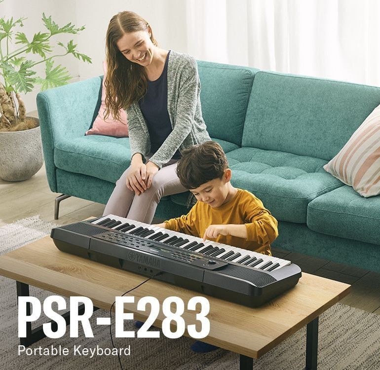 Yamaha PSR-E283 MIDI keyboard 61 keys Black, White